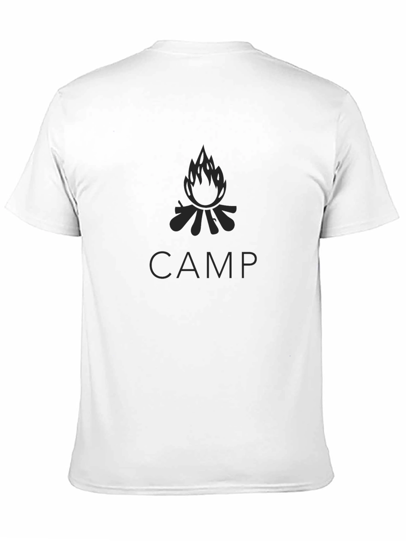 Black CAMP Bonfire Graphic Tee
