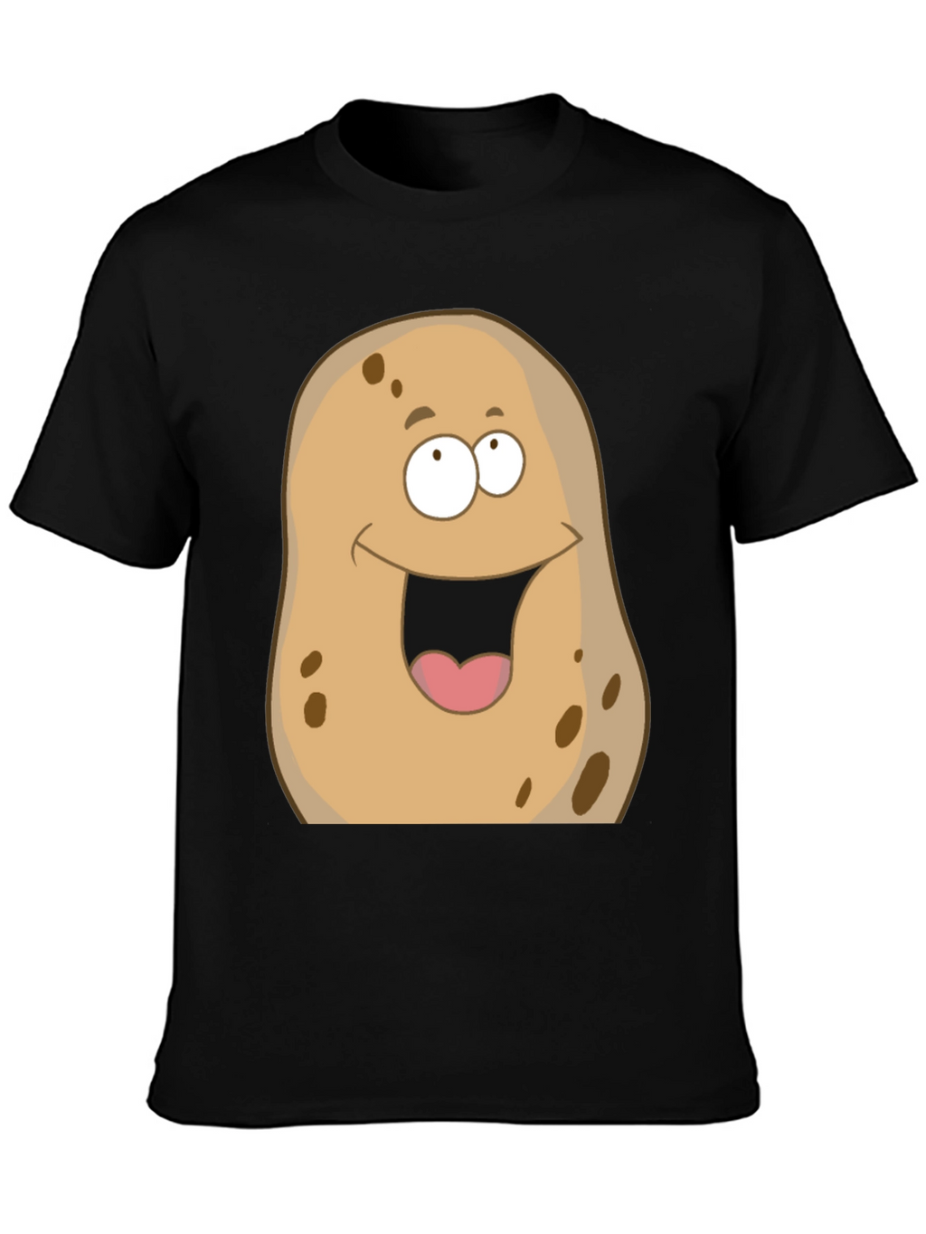 Funny Potato Graphic T-Shirt - Unisex Black Tee