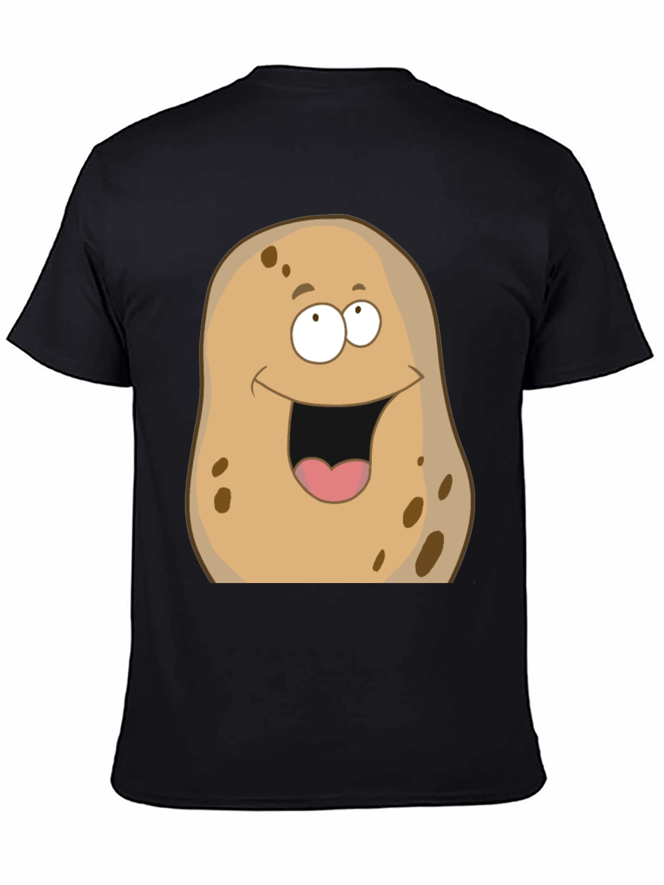 Funny Potato Graphic T-Shirt - Unisex Black Tee
