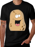 Funny Potato Graphic T-Shirt - Unisex Black Tee