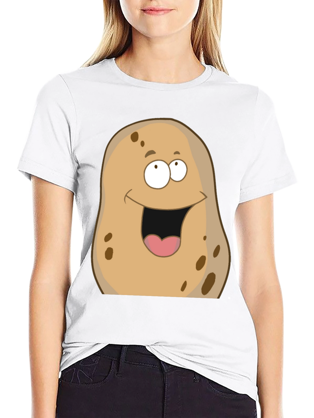 Funny Potato Graphic T-Shirt - Unisex Black Tee