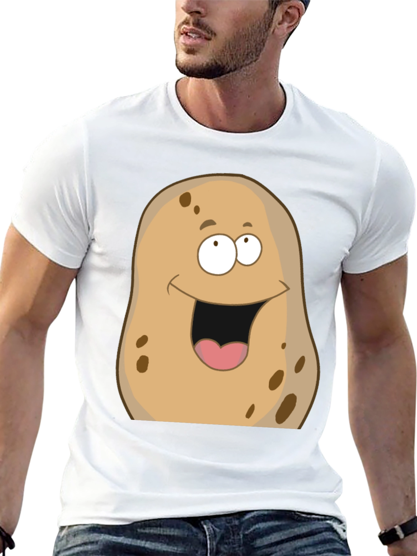 Funny Potato Graphic T-Shirt - Unisex Black Tee