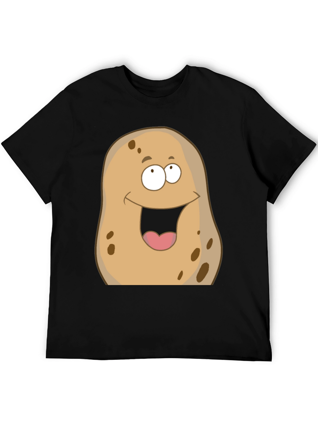 Funny Potato Graphic T-Shirt - Unisex Black Tee