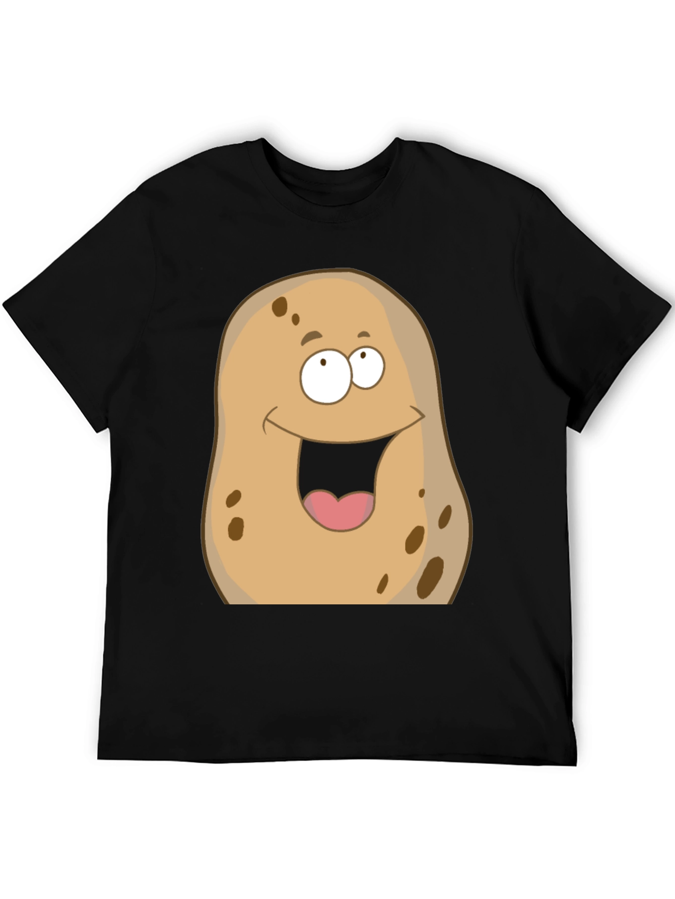 Funny Potato Graphic T-Shirt - Unisex Black Tee