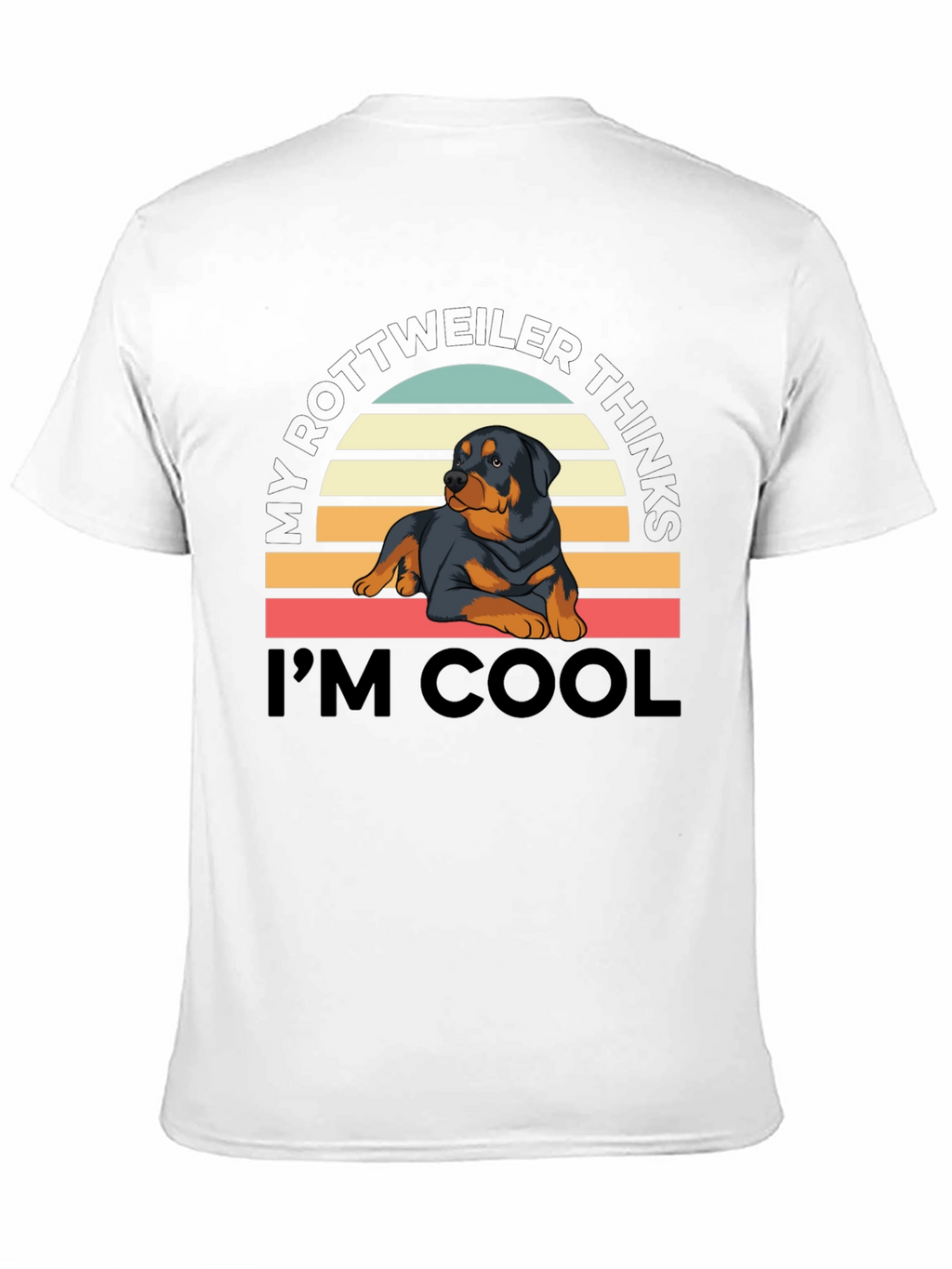 Cool Rottweiler Sunset T-Shirt – Vintage Dog Lover Graphic Tee
