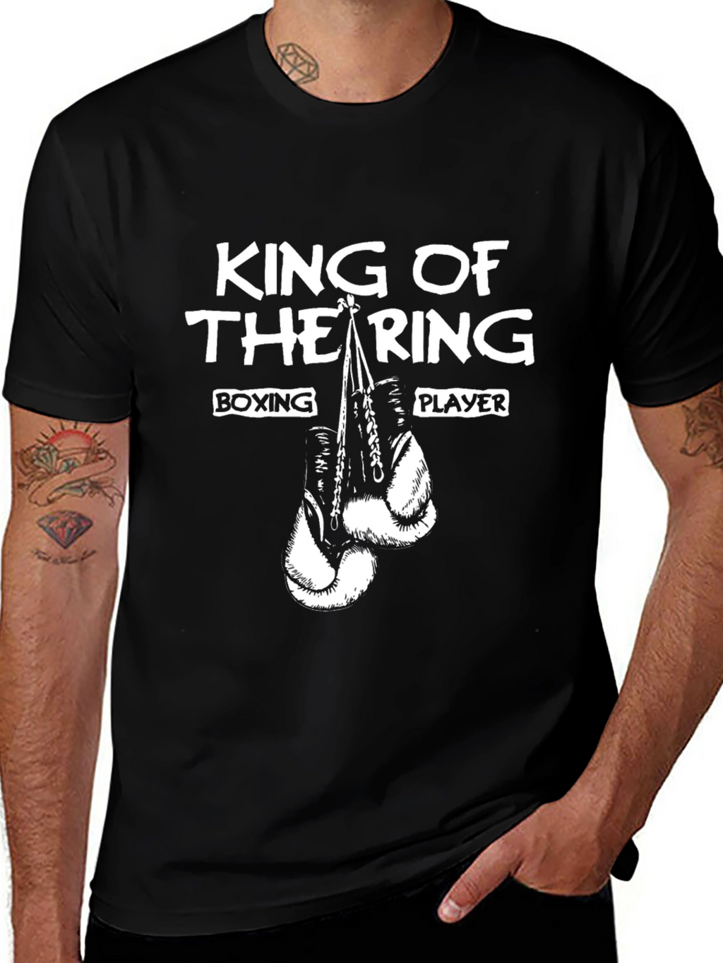 King of The Ring Boxing Player Graphic T-Shirt