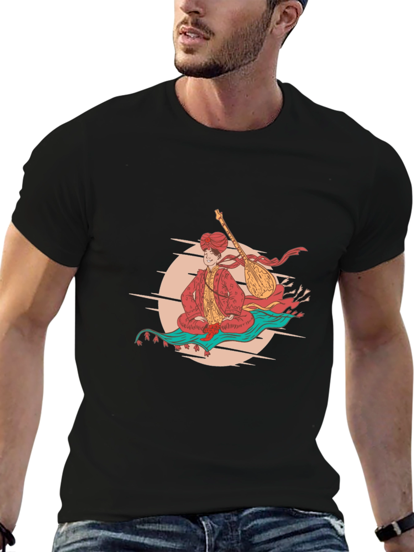 Magic Carpet Ride Graphic T-Shirt - Black