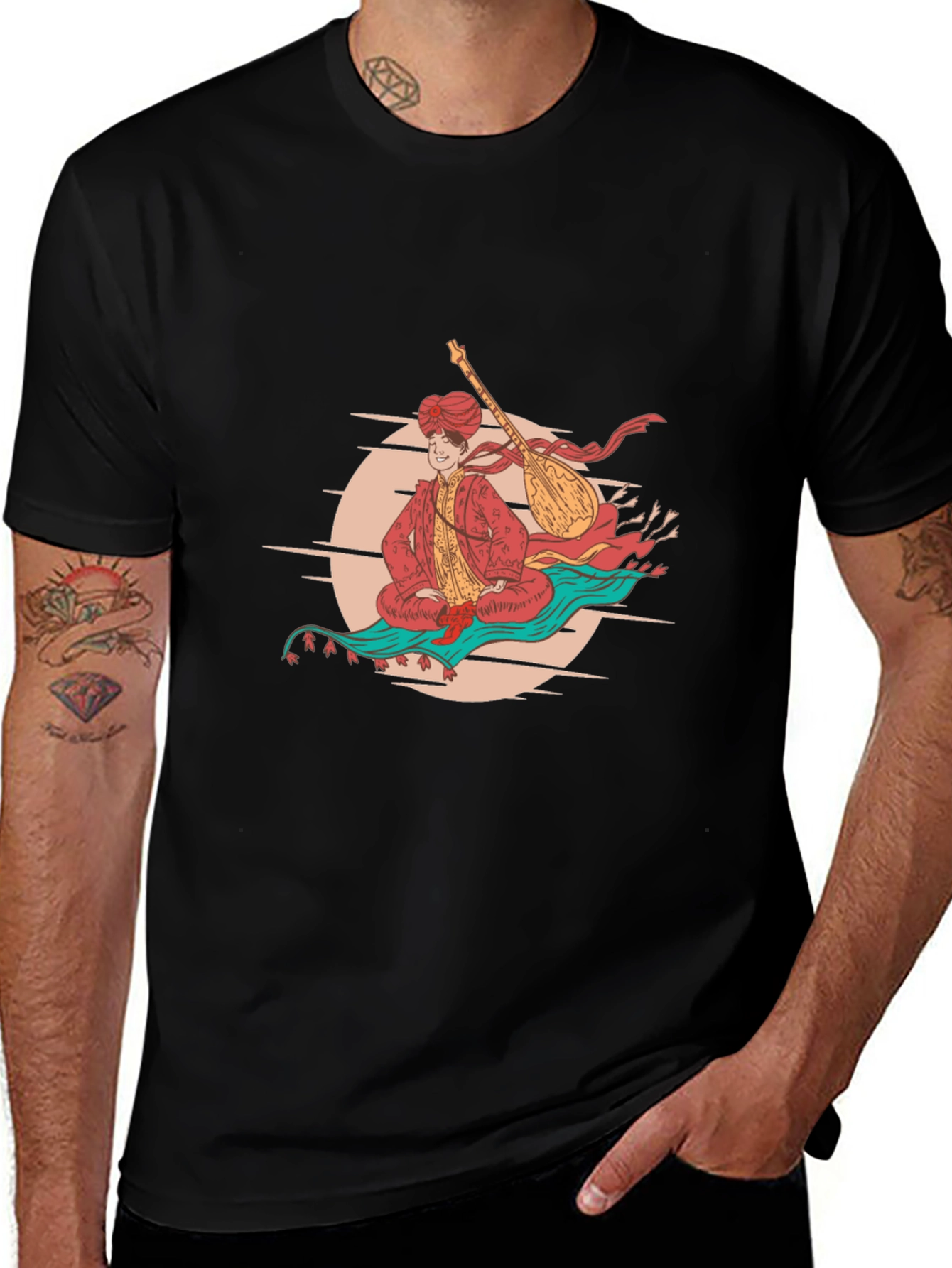 Magic Carpet Ride Graphic T-Shirt - Black