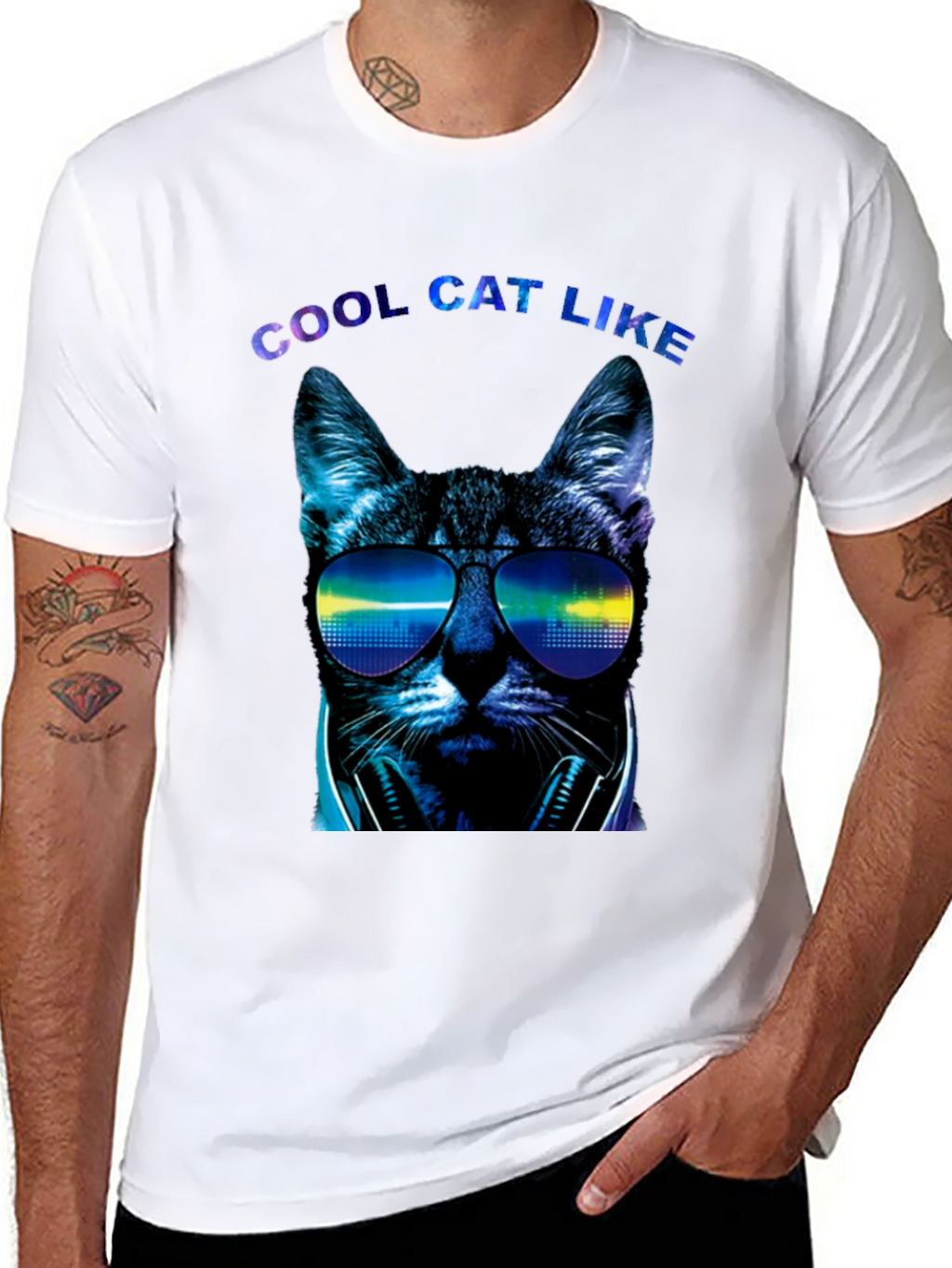 Cool Cat Like Graphic Tee