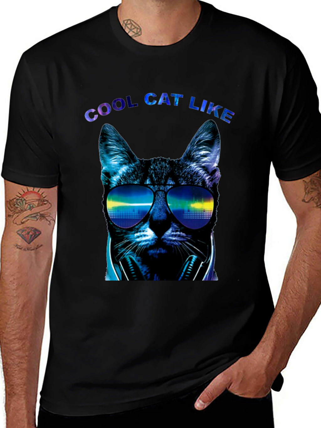 Cool Cat Like Graphic Tee