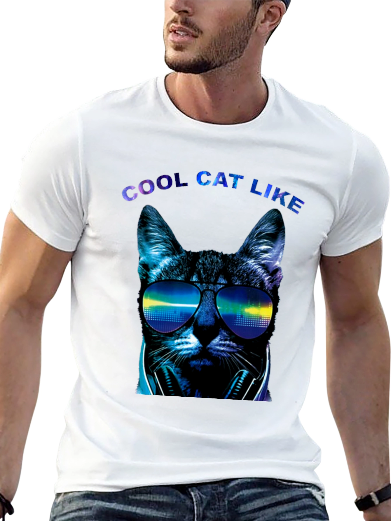 Cool Cat Like Graphic Tee