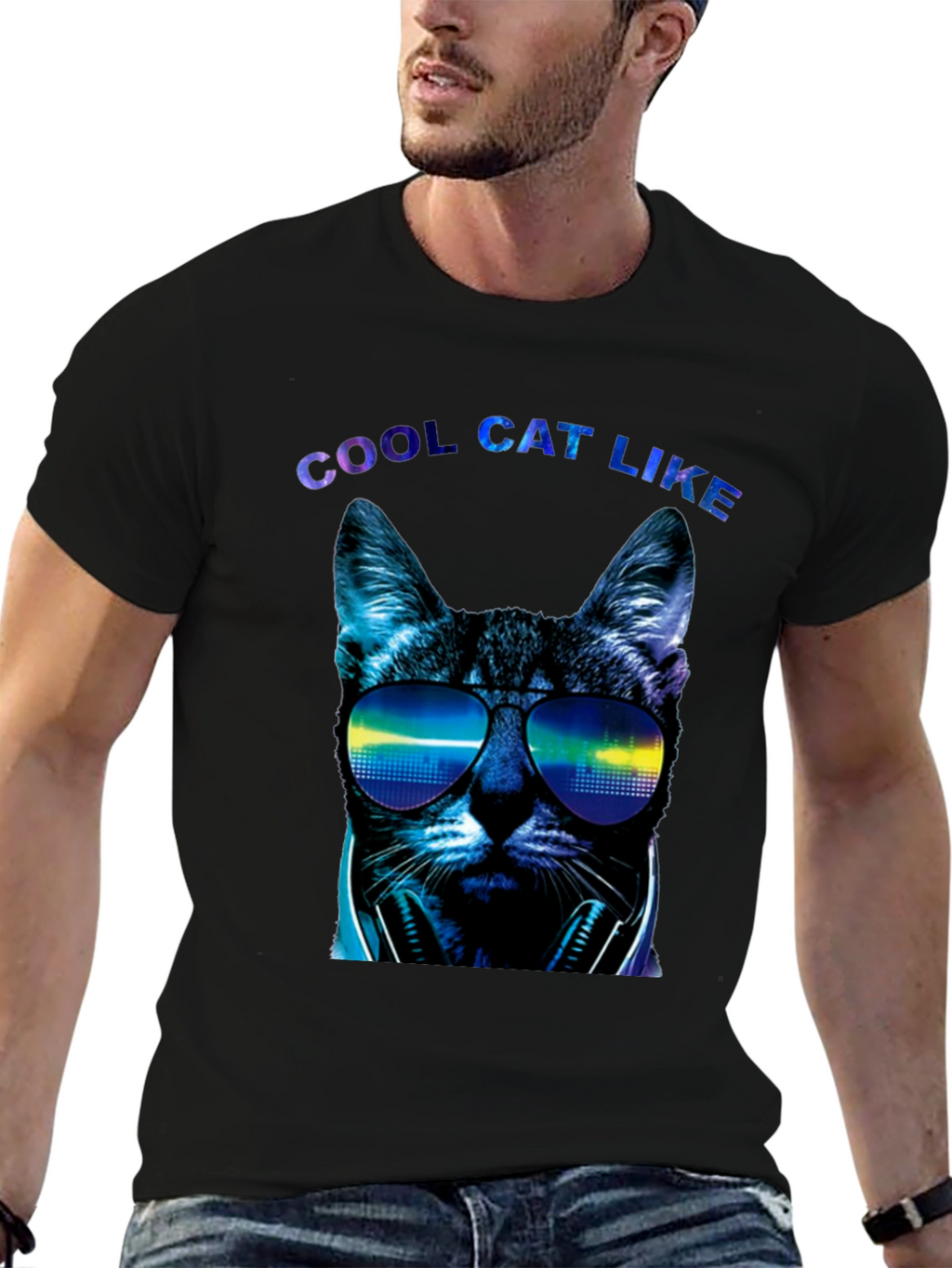 Cool Cat Like Graphic Tee