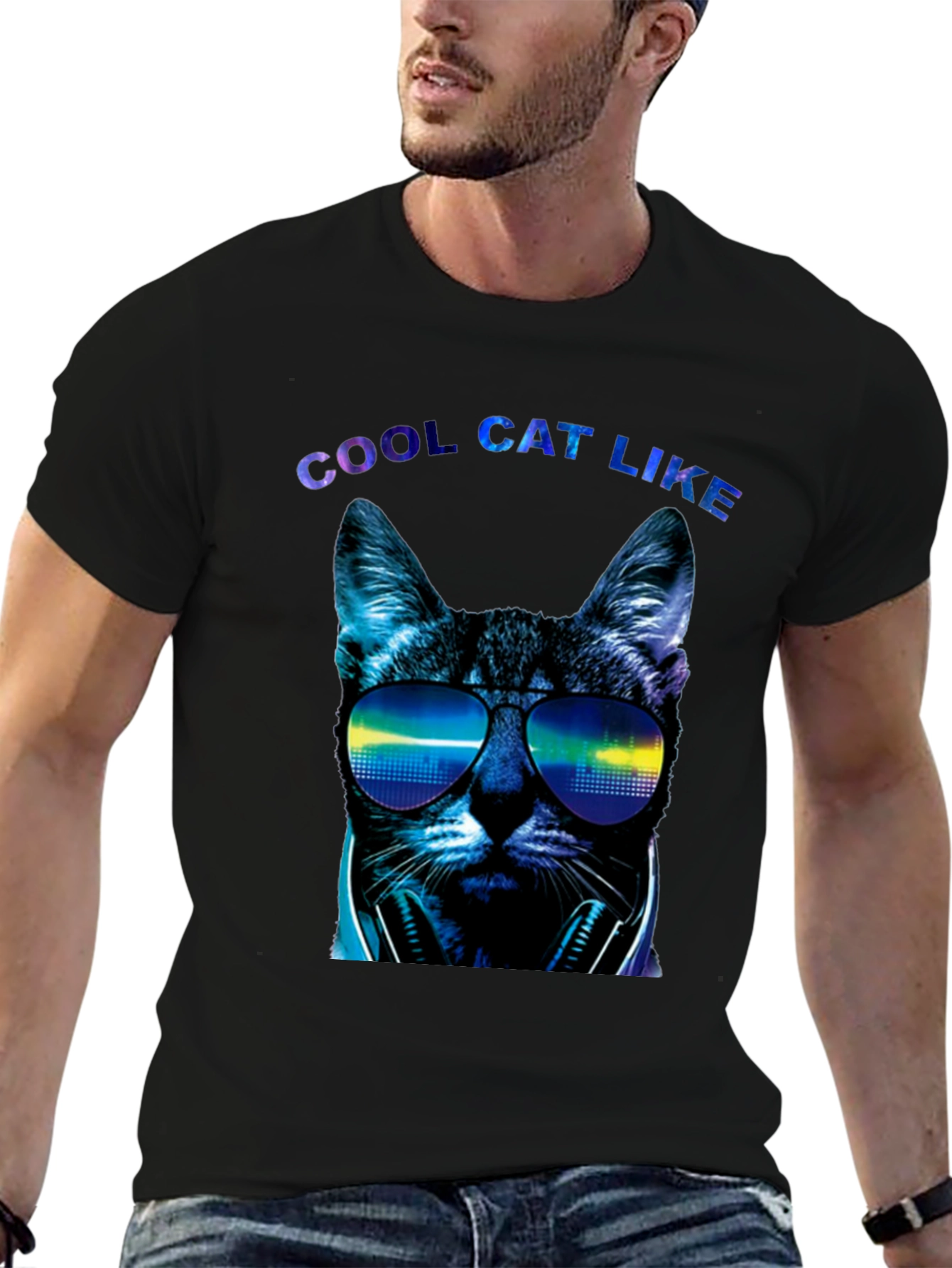 Cool Cat Like Graphic Tee