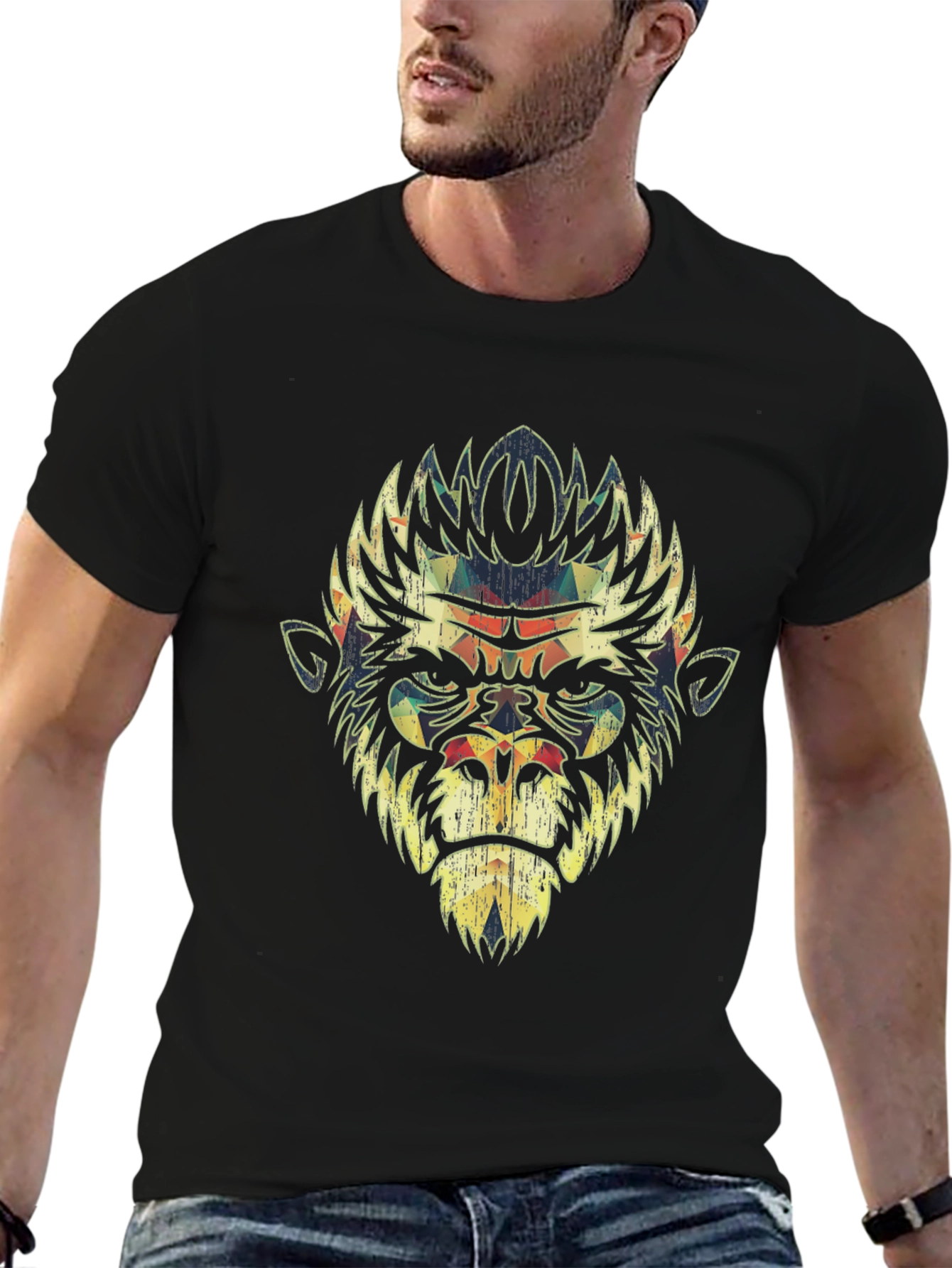 Gorilla Graphic Black T-Shirt