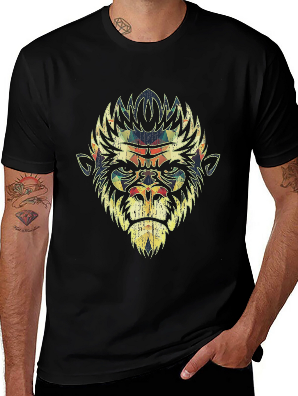 Gorilla Graphic Black T-Shirt