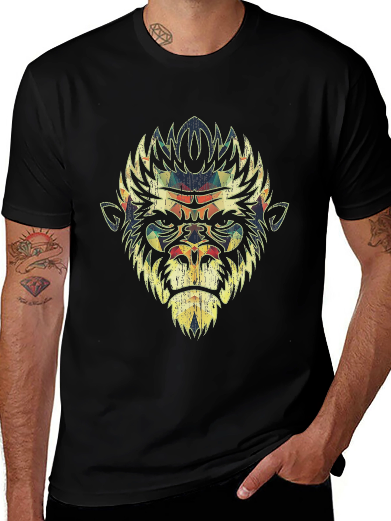 Gorilla Graphic Black T-Shirt