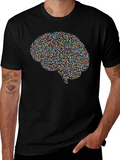Brain Graphic Black T-Shirt - Unisex Tee