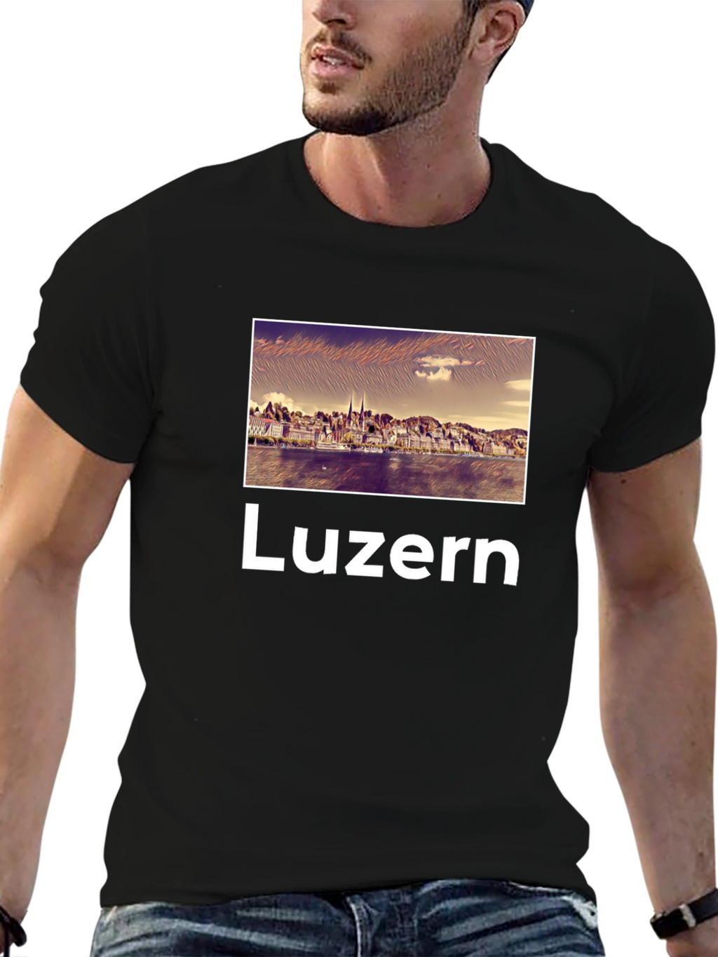 Luzern Graphic Tee - Stylish Travel Souvenir