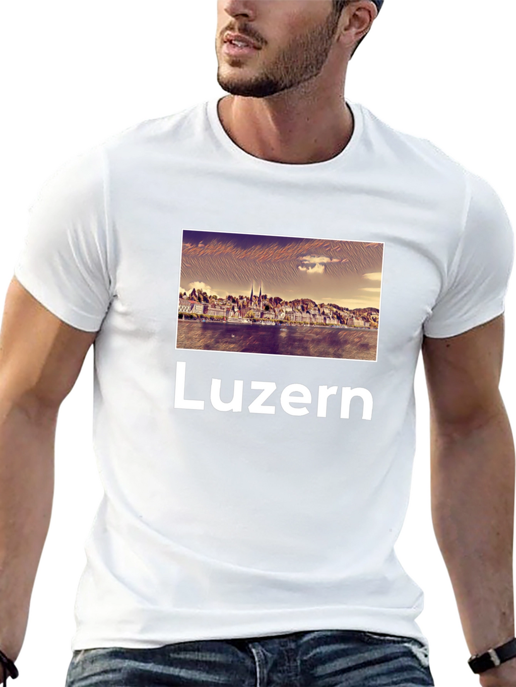 Luzern Graphic Tee - Stylish Travel Souvenir