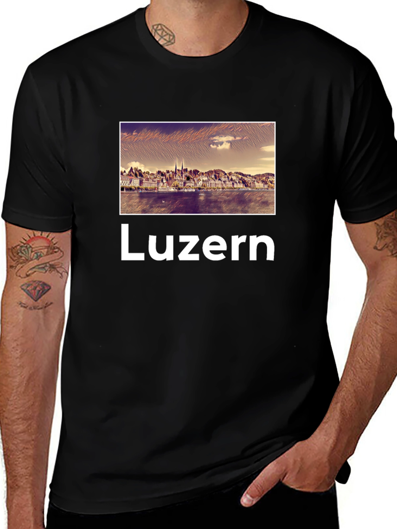 Luzern Graphic Tee - Stylish Travel Souvenir