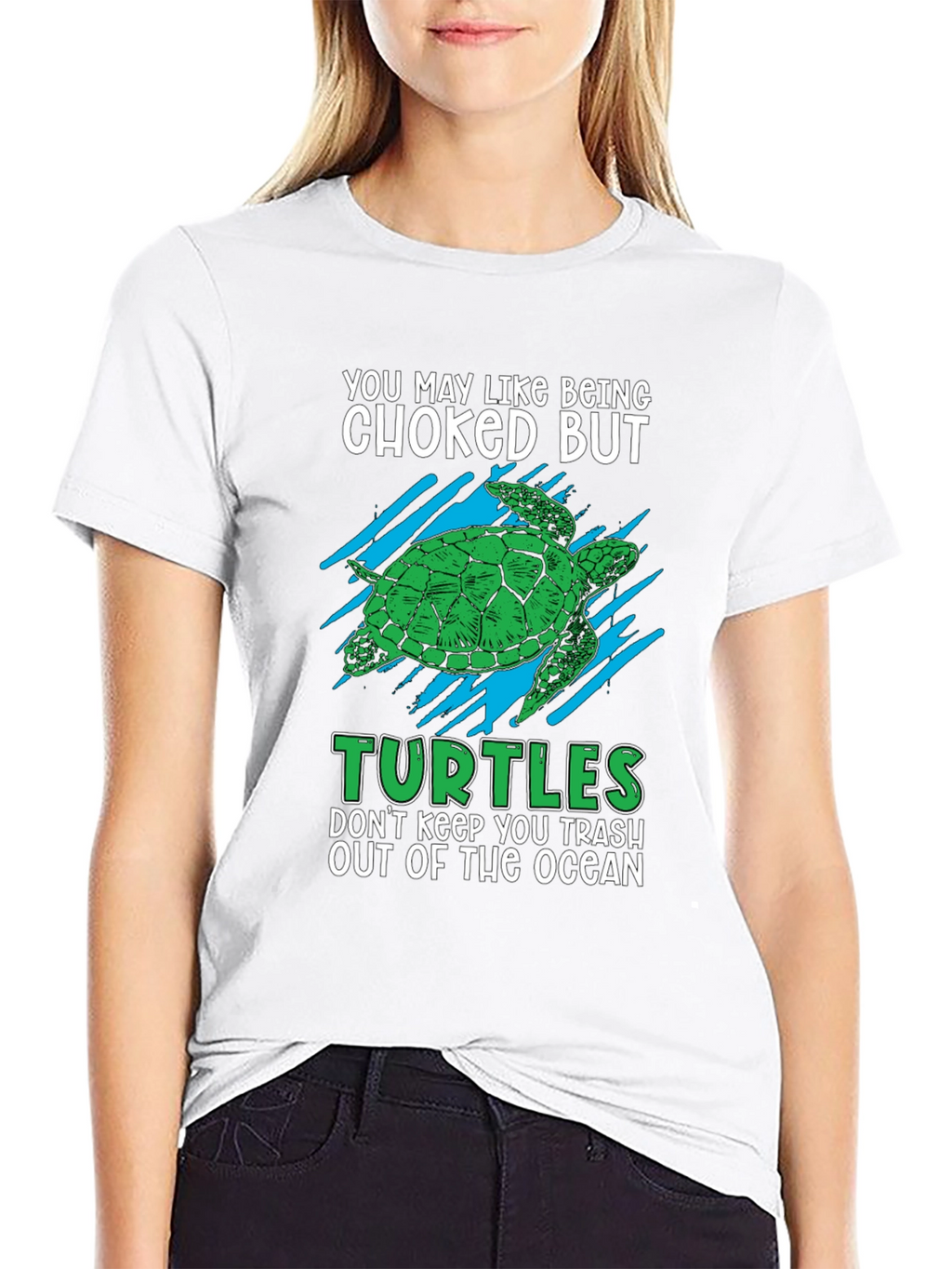 Humorous Turtle T-Shirt - Ocean Conservation Tee
