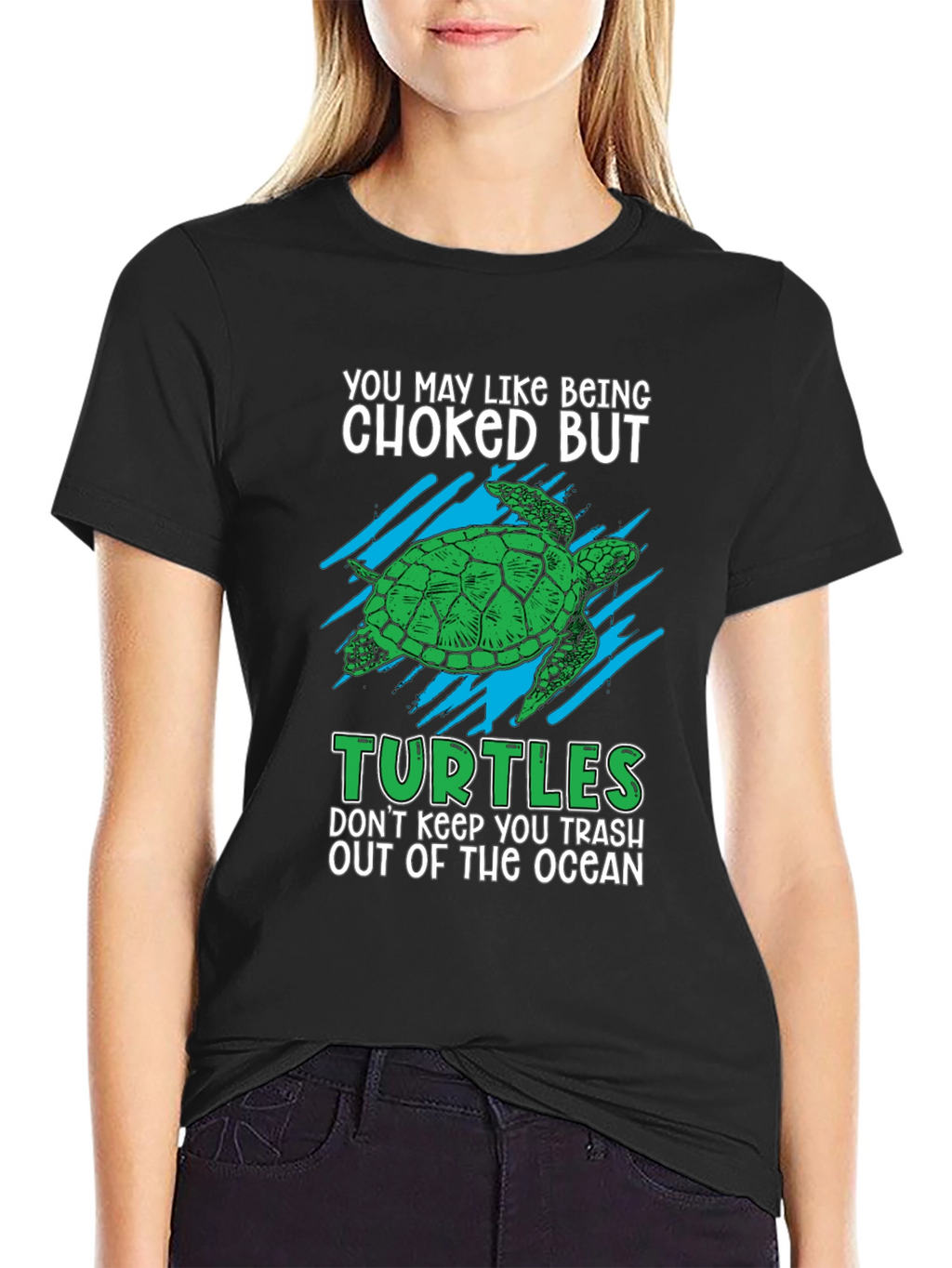 Humorous Turtle T-Shirt - Ocean Conservation Tee