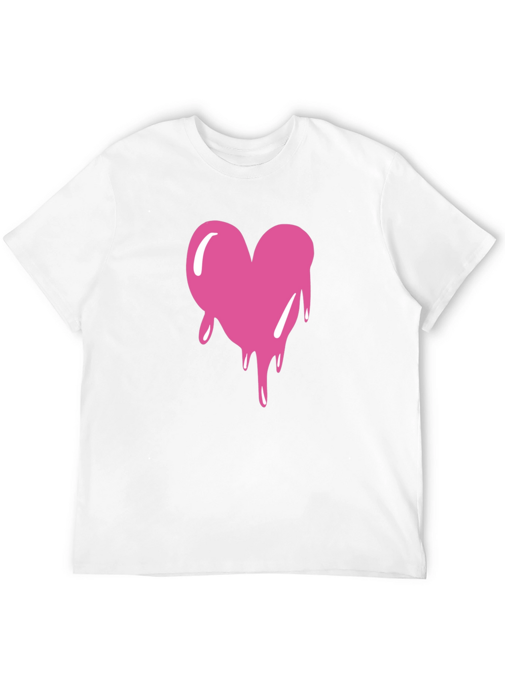 Dripping Heart Graphic Tee - Black T-Shirt