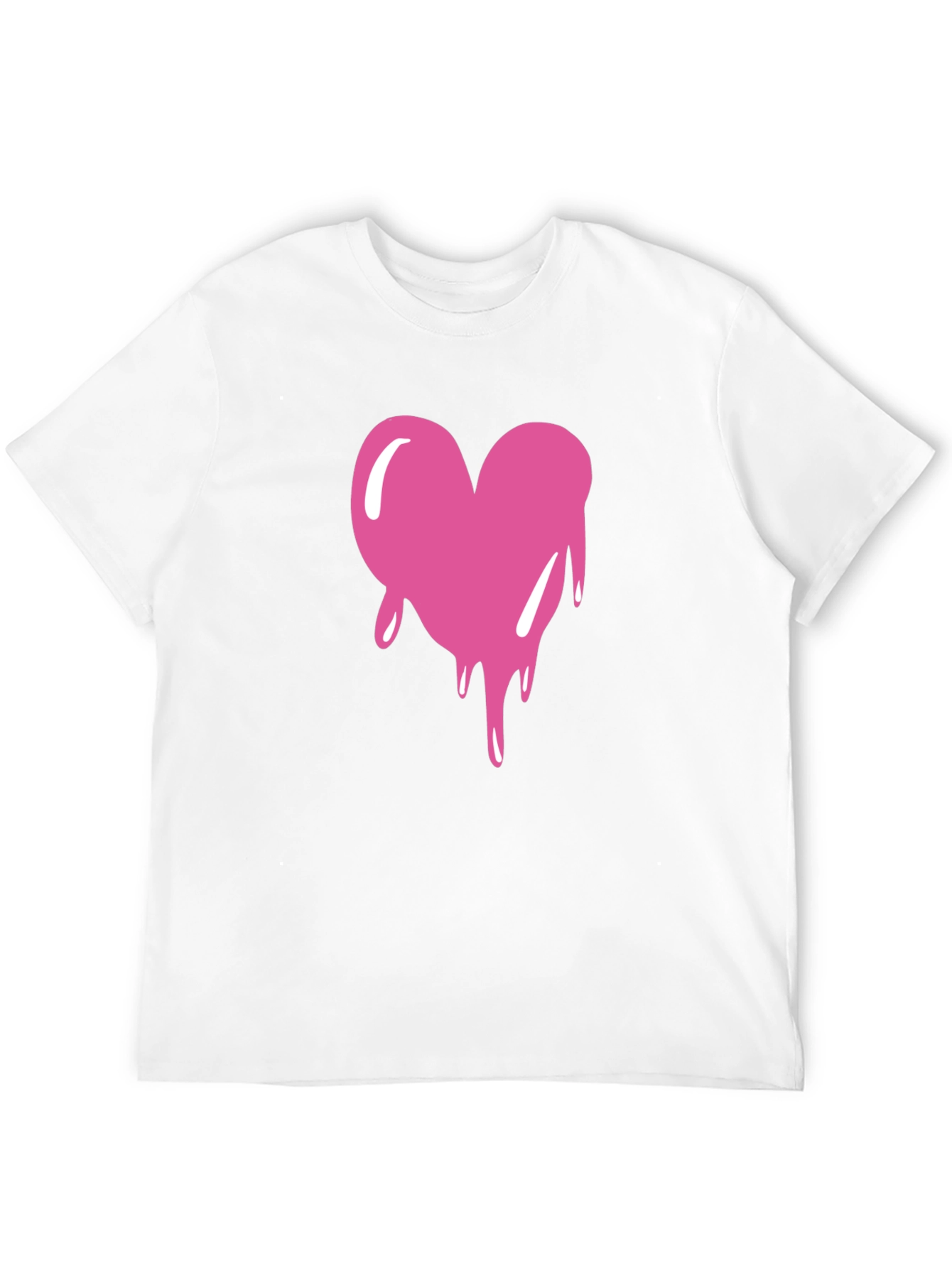 Dripping Heart Graphic Tee - Black T-Shirt