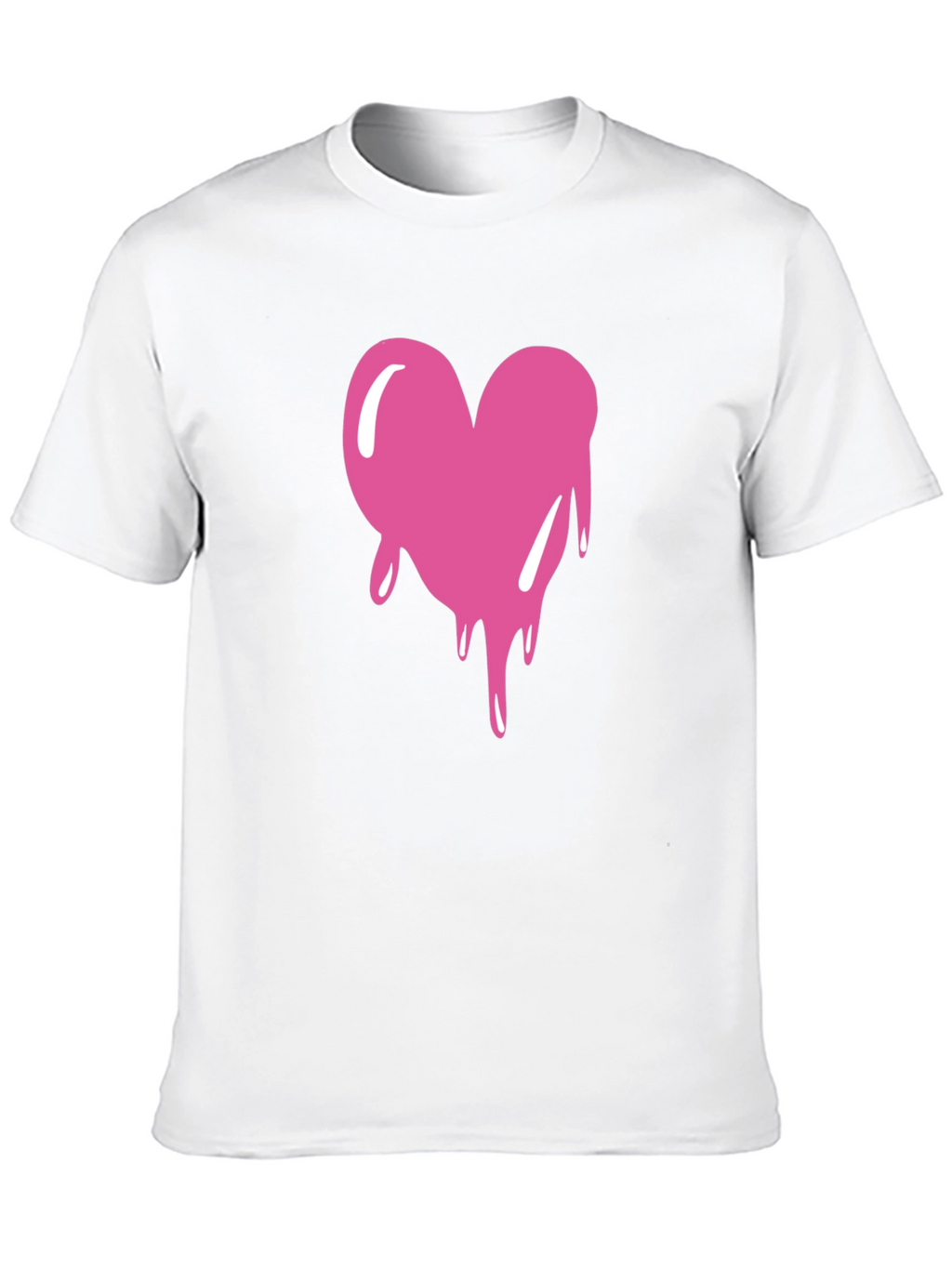 Dripping Heart Graphic Tee - Black T-Shirt