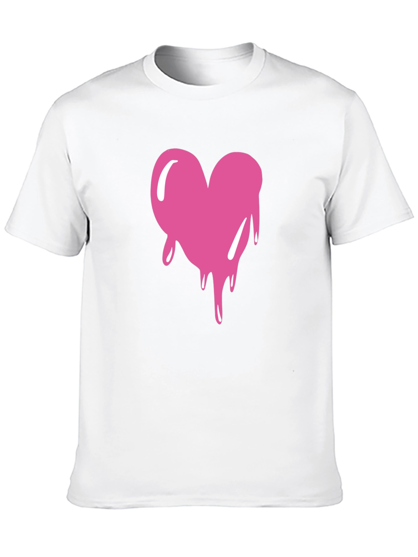 Dripping Heart Graphic Tee - Black T-Shirt