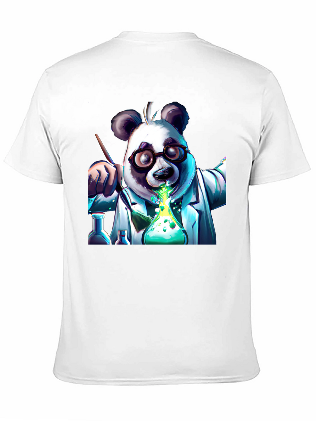 Panda Scientist Graphic T-Shirt - Cool Experiment Design