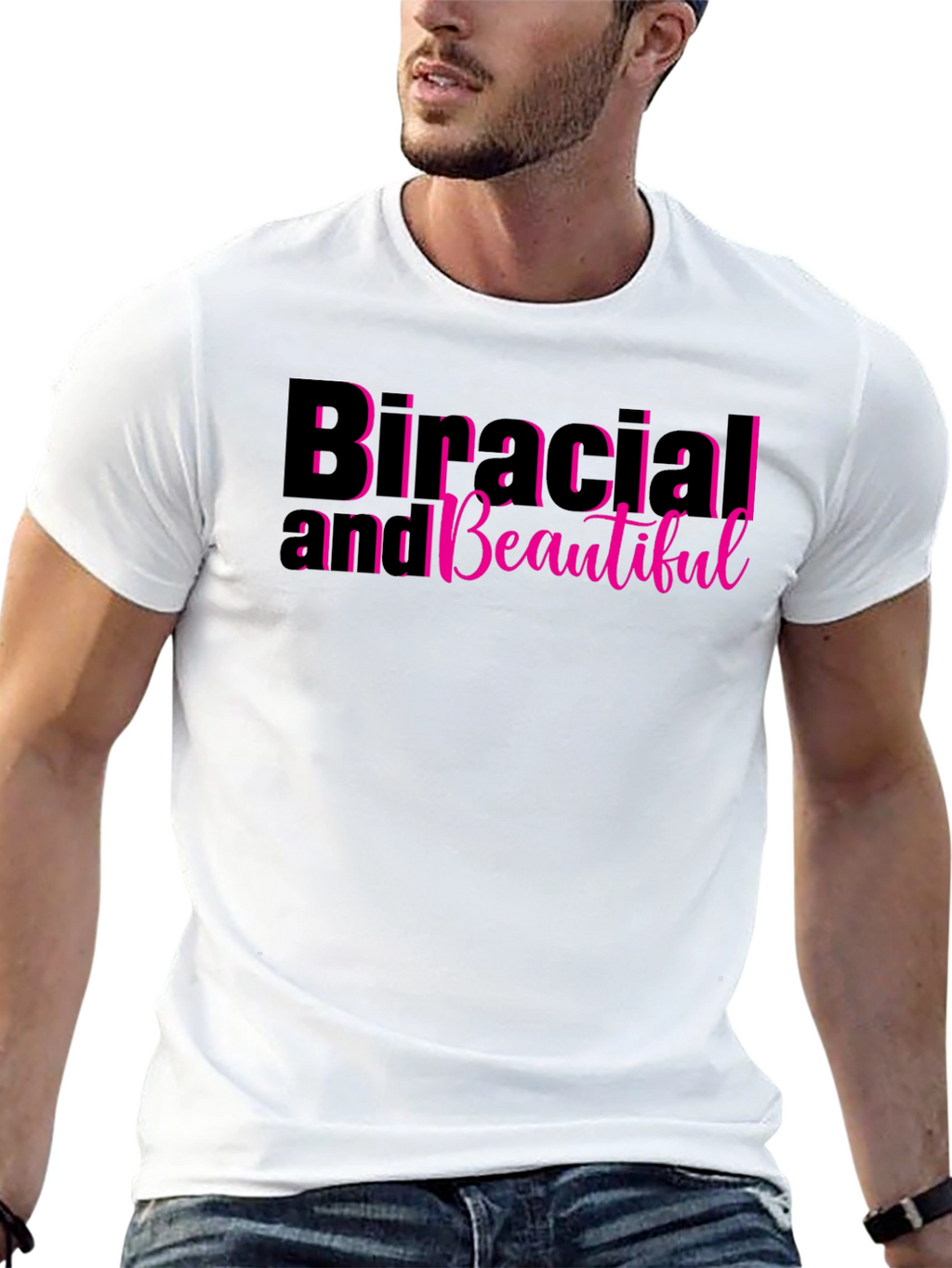 Bi-racial and Beautiful Graphic Tee