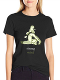 Strong Mind Yoga Cat T-Shirt