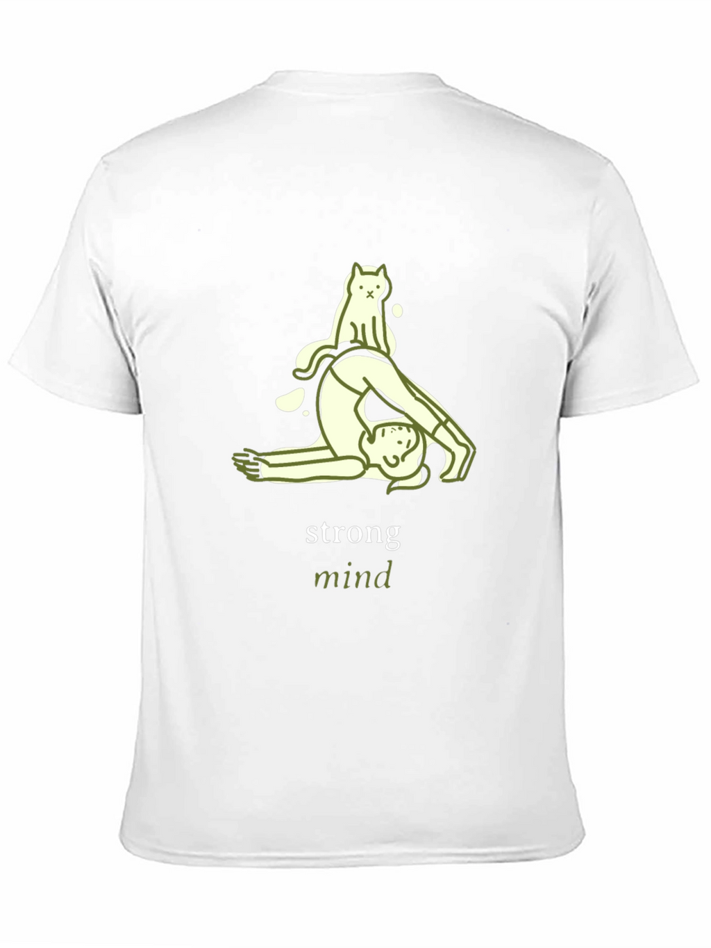 Strong Mind Yoga Cat T-Shirt