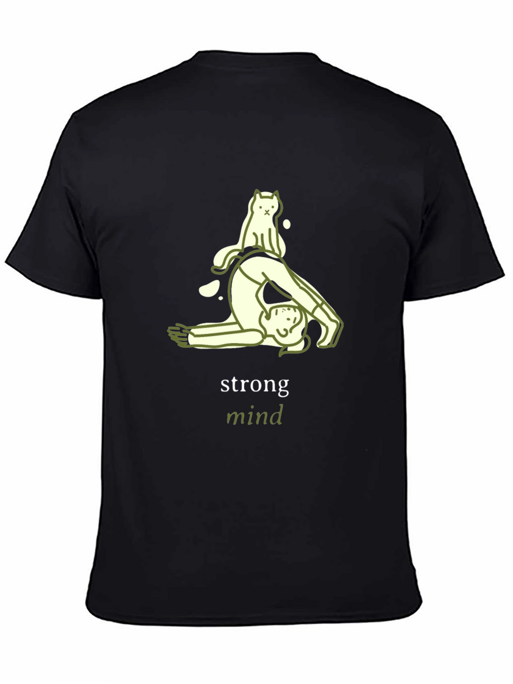 Strong Mind Yoga Cat T-Shirt