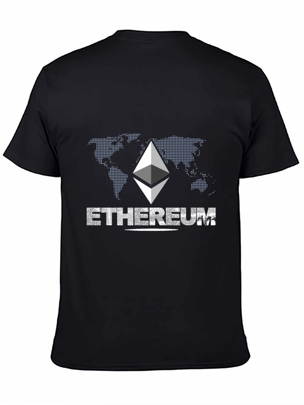 Ethereum Graphic Print Black T-Shirt