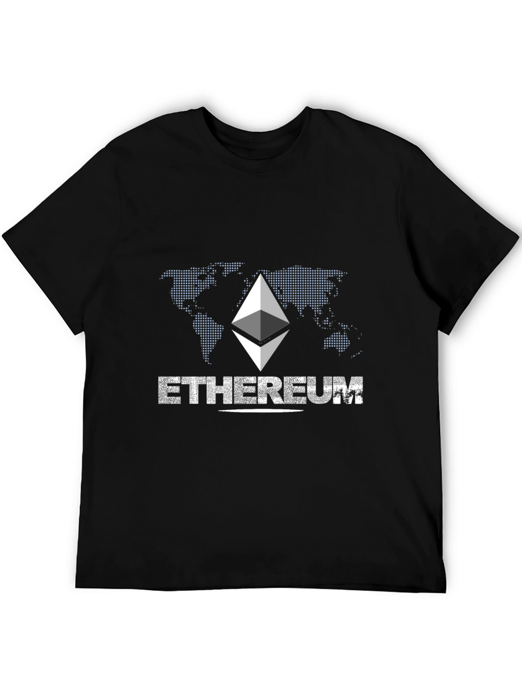 Ethereum Graphic Print Black T-Shirt