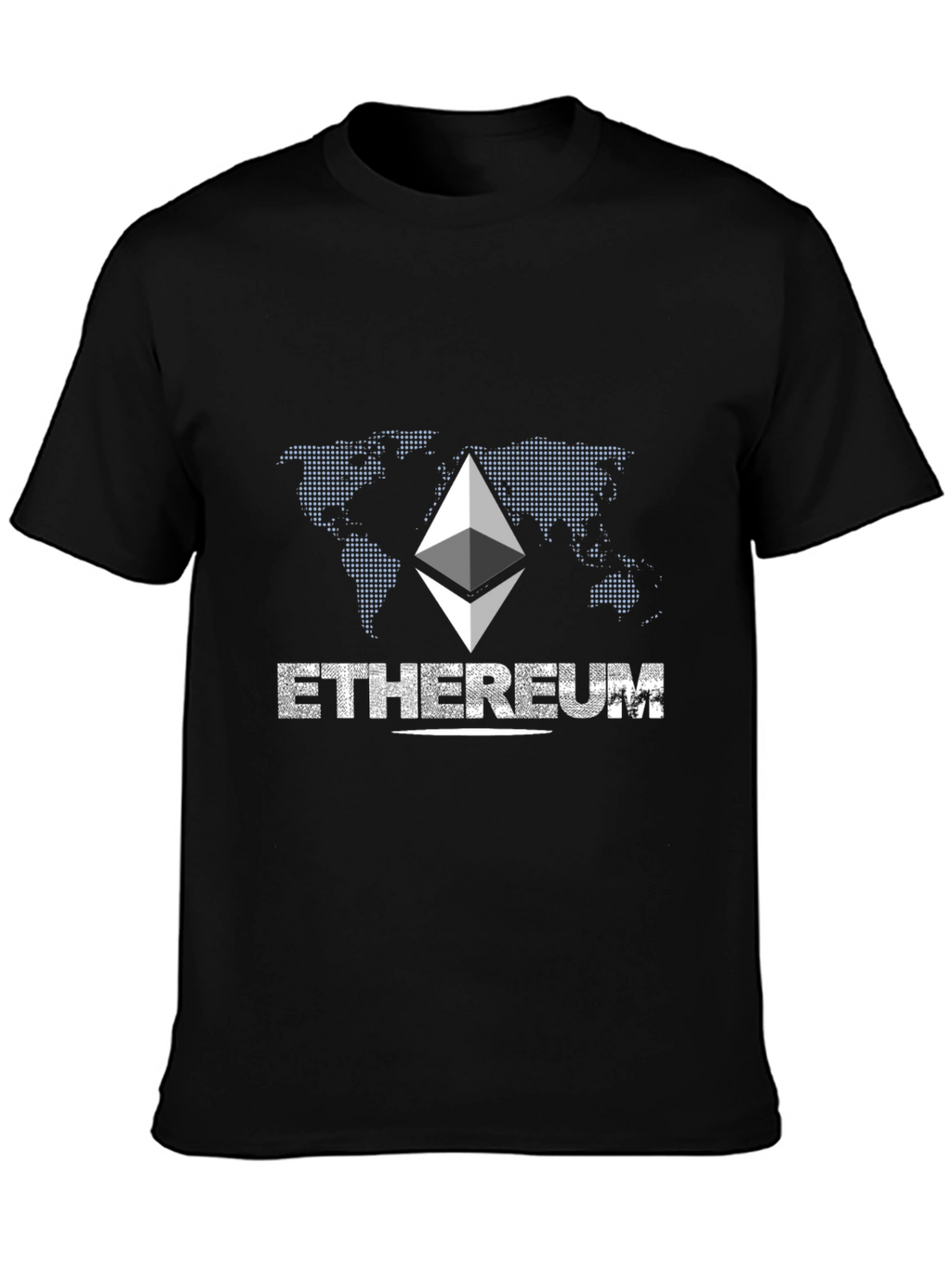 Ethereum Graphic Print Black T-Shirt