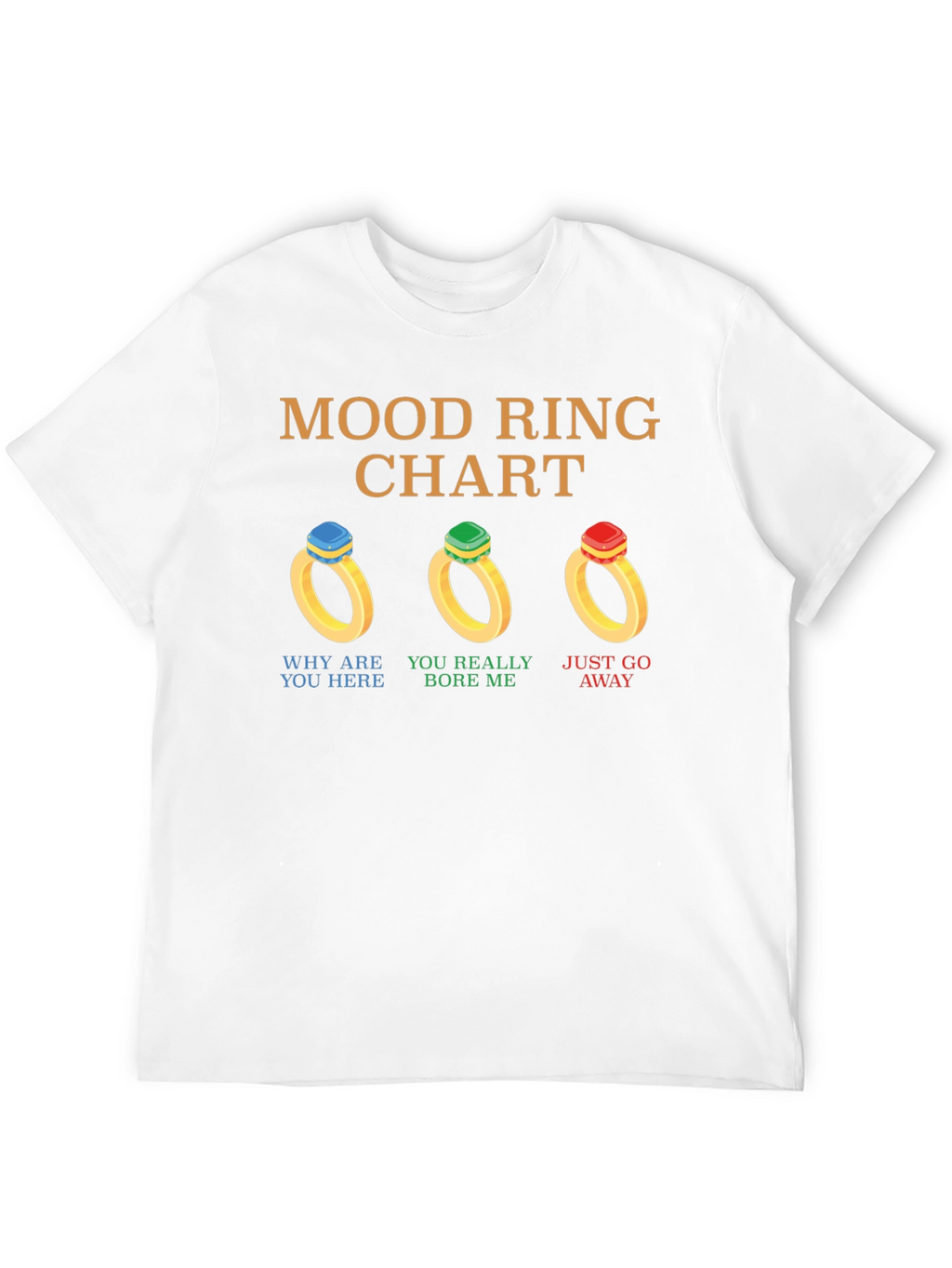 Mood Ring Chart T-Shirt Funny Graphic Tee
