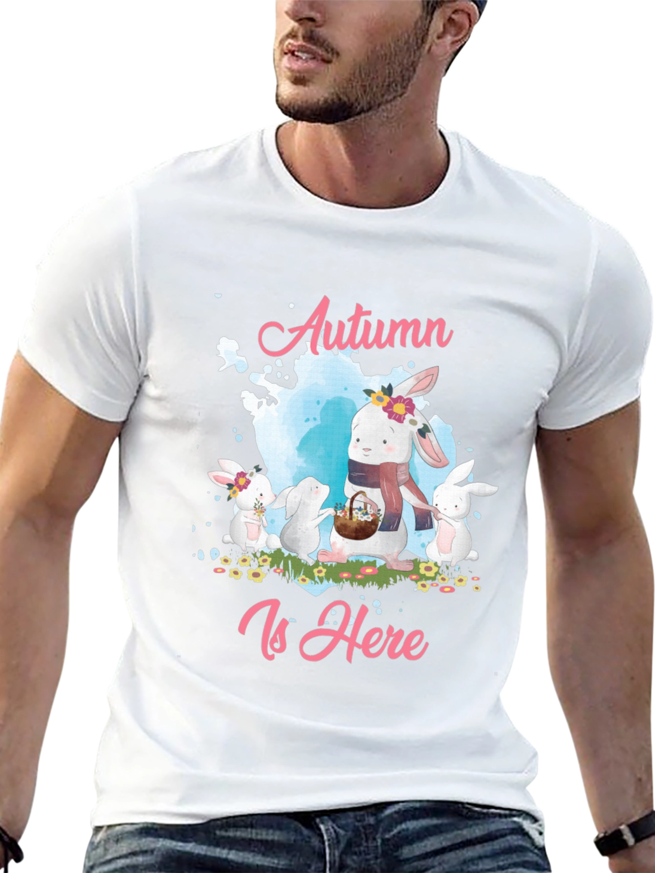 Autumn Is Here Rabbit T-Shirt