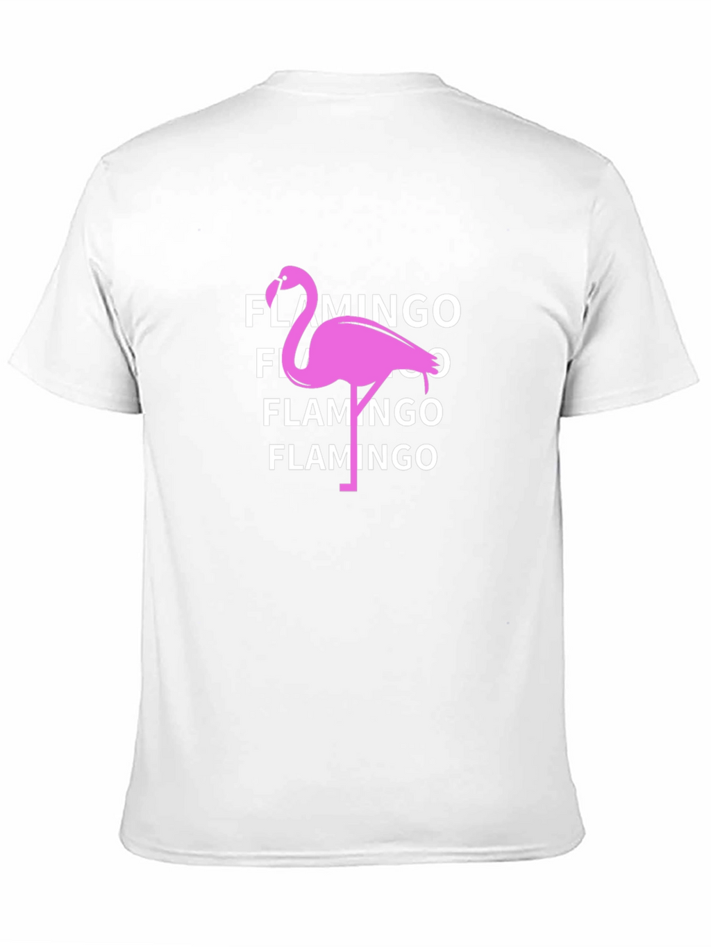 Flamingo Graphic Tee - Black Cotton T-Shirt