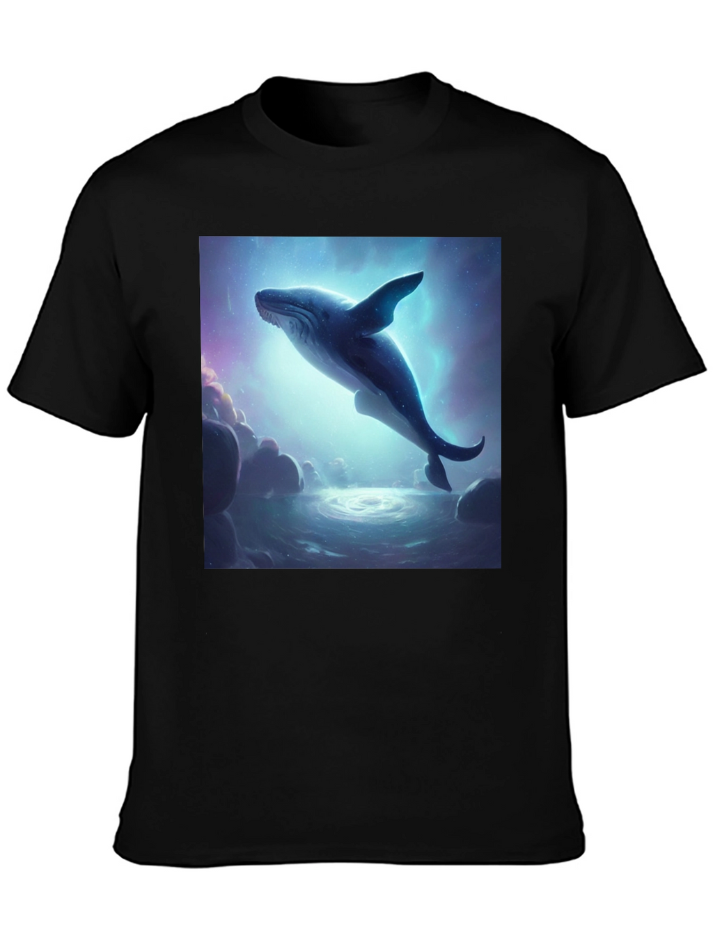 Whale Dream Black T-Shirt