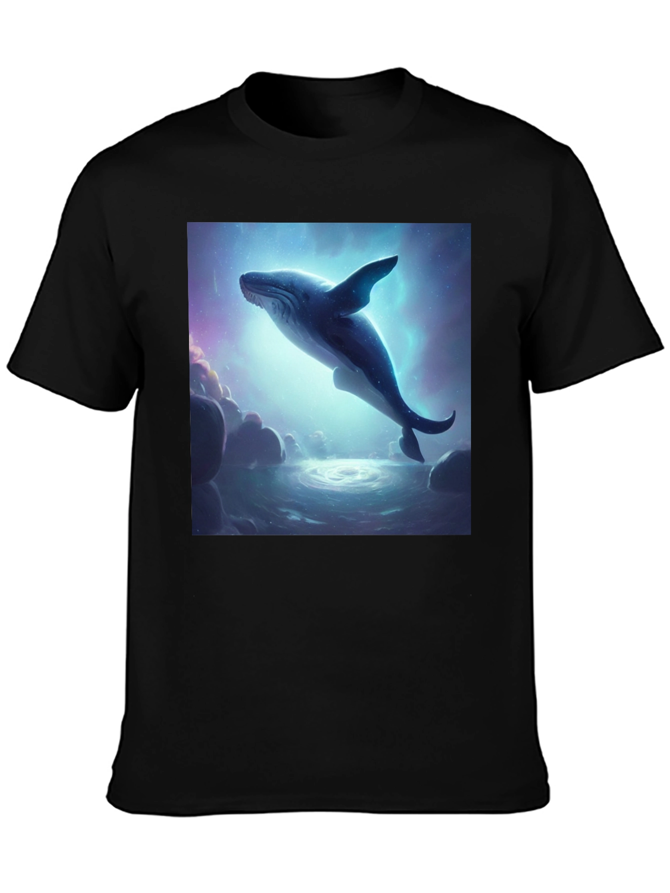 Whale Dream Black T-Shirt