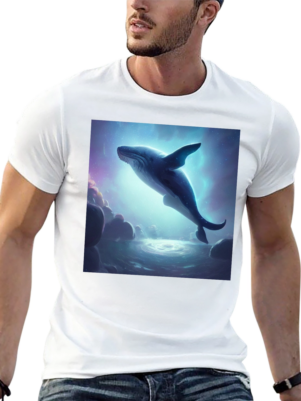Whale Dream Black T-Shirt