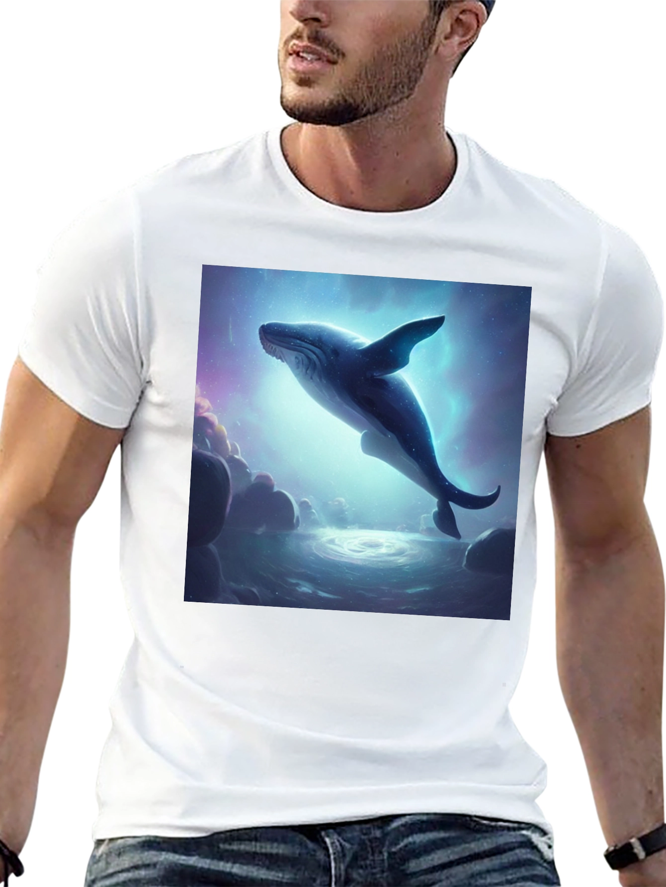 Whale Dream Black T-Shirt