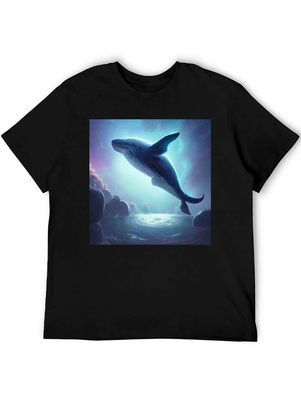 Whale Dream Black T-Shirt