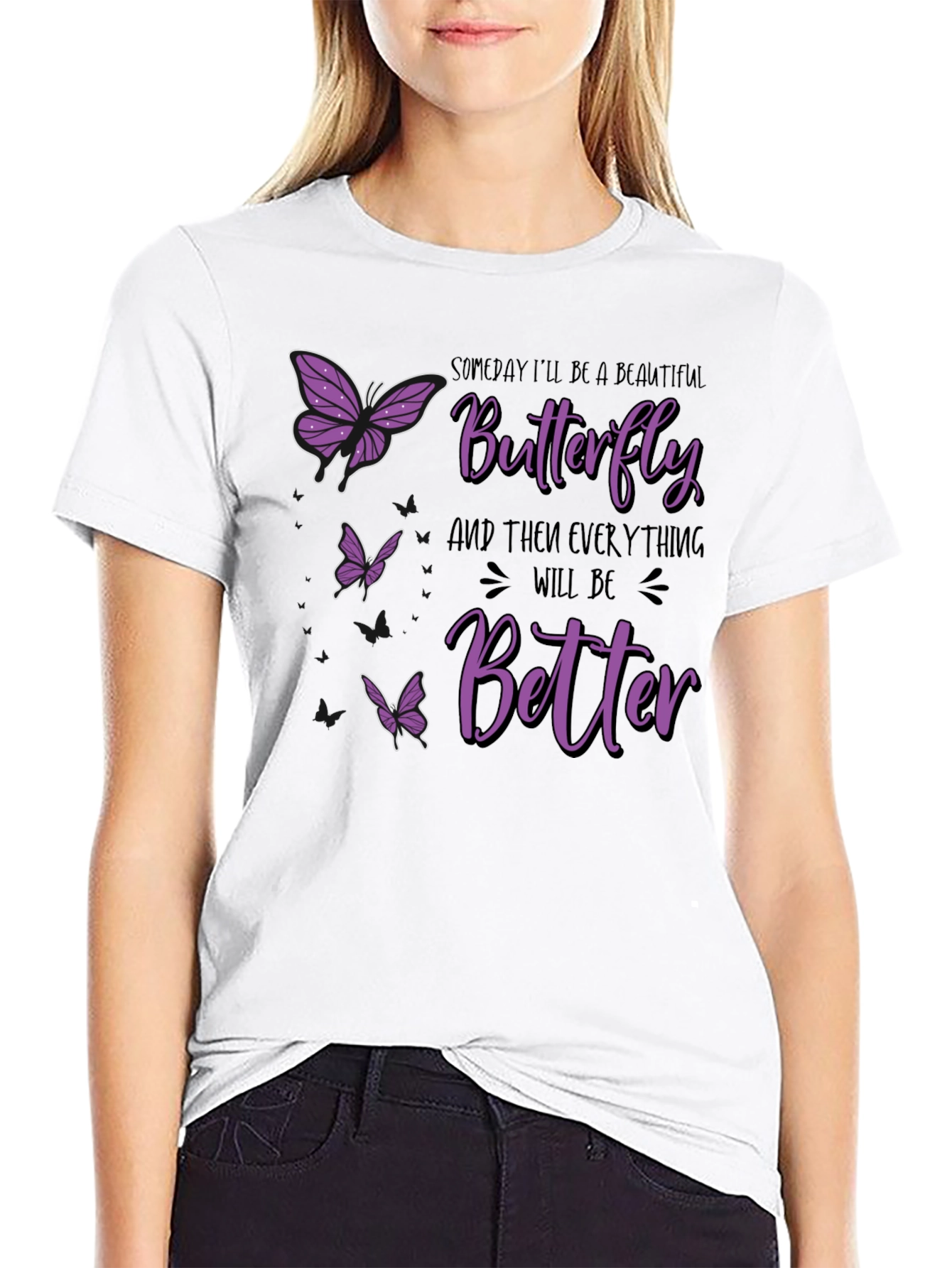 Butterfly Graphic Print T-Shirt - Unisex
