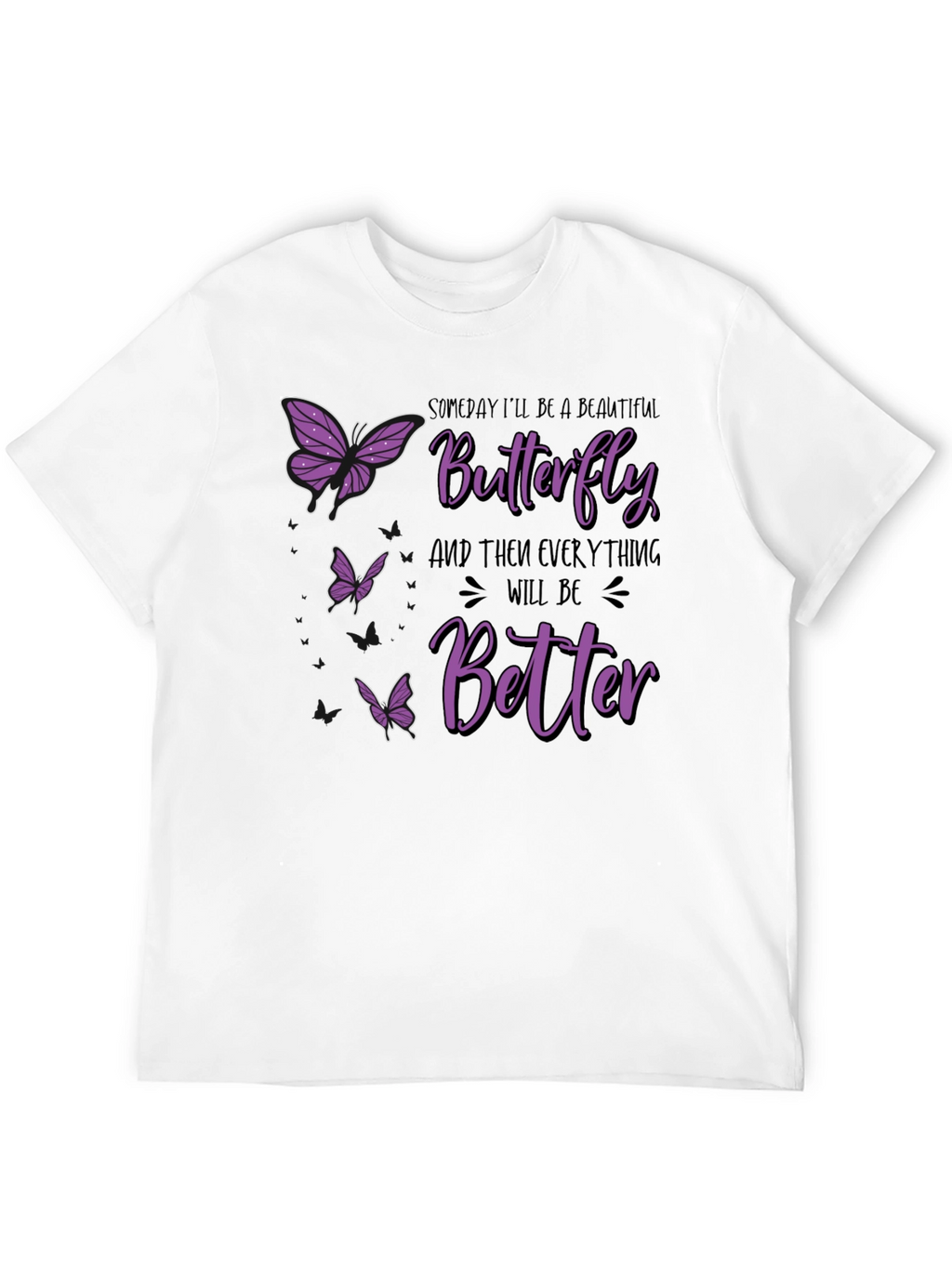 Butterfly Graphic Print T-Shirt - Unisex