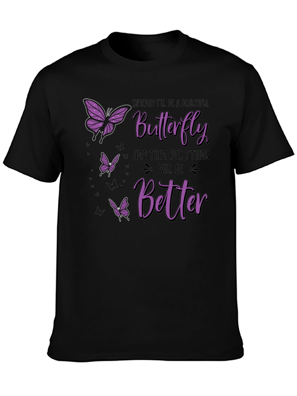 Butterfly Graphic Print T-Shirt - Unisex