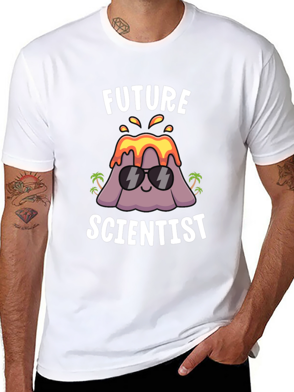 Future Scientist Volcano Graphic T-Shirt